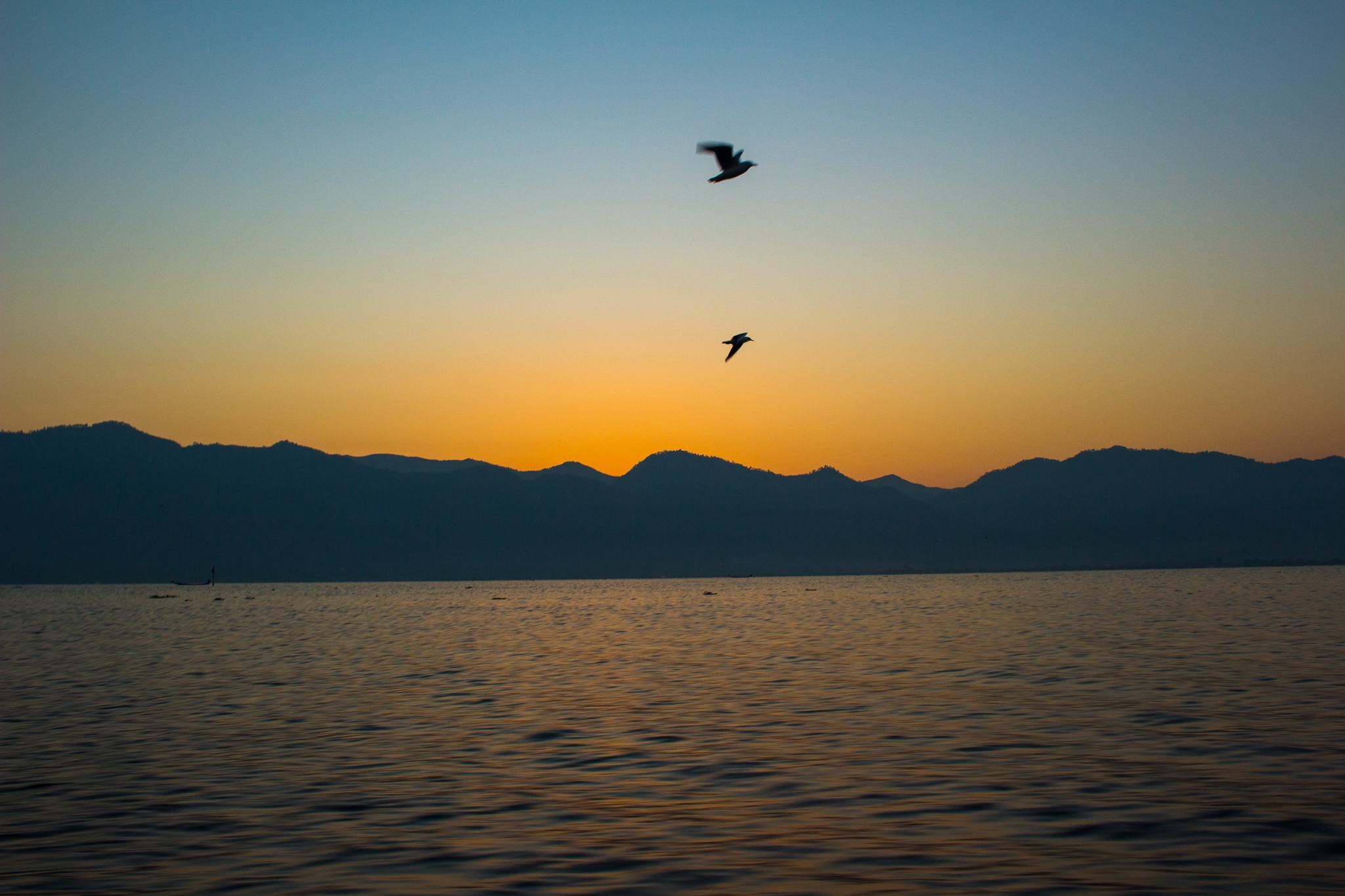 Sunrise on Inle Lake