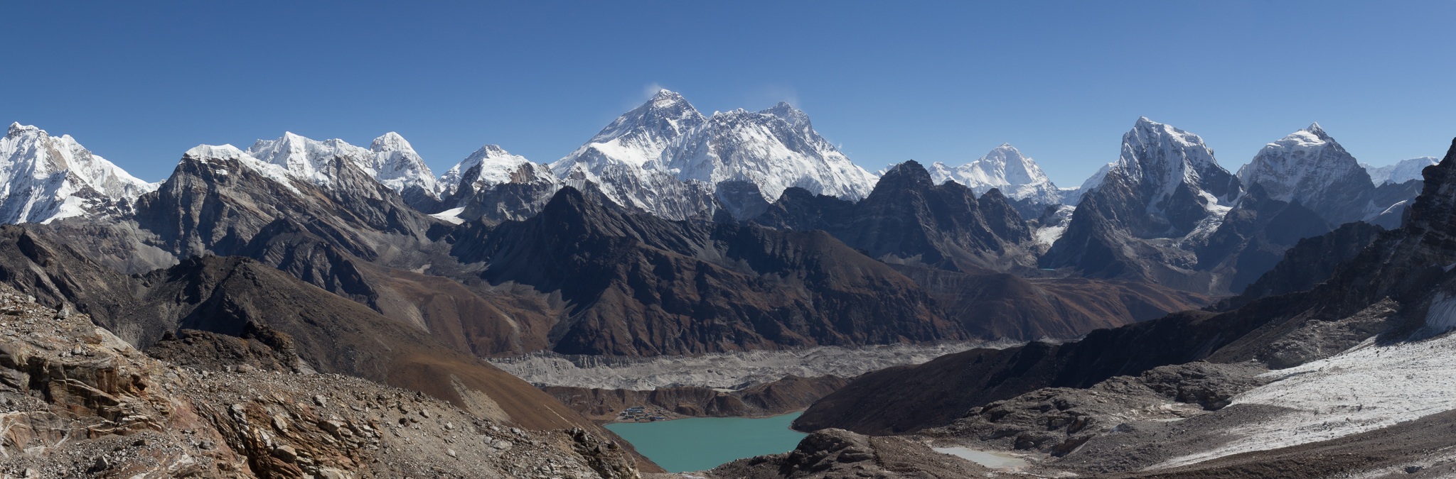 Mt. Everest from Renjo-La Pass